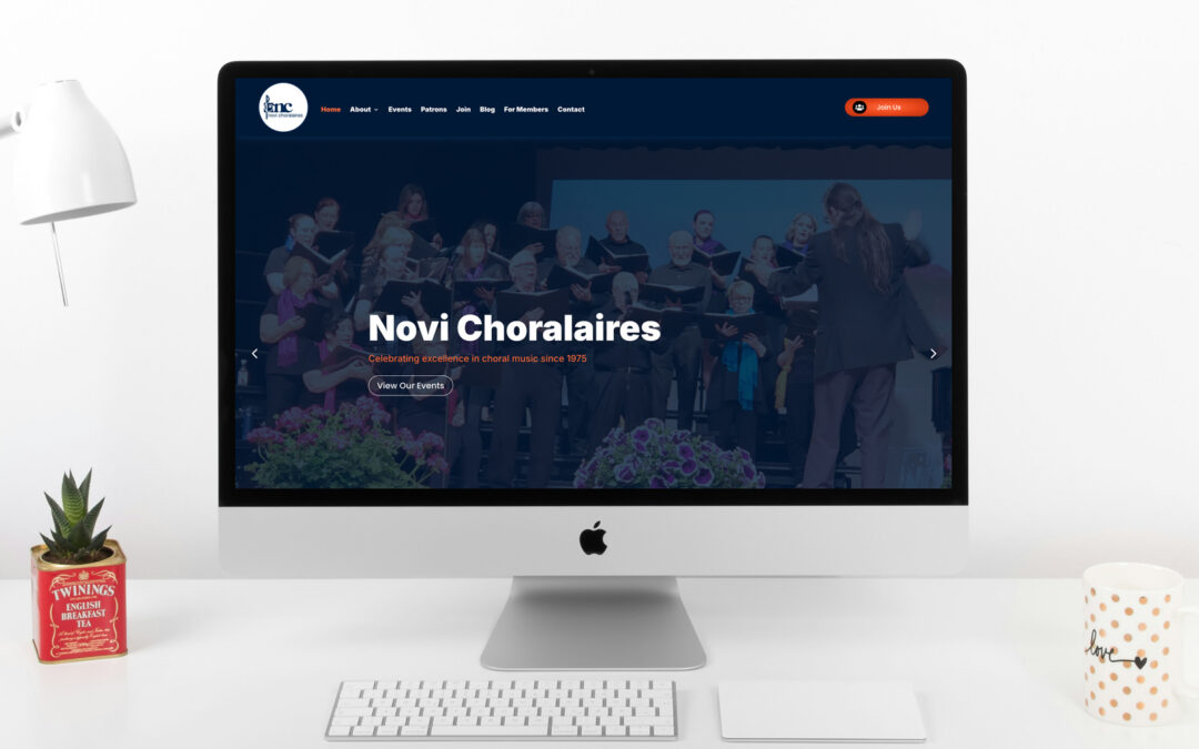 The Novi Choralaires | Community Choir Website Case Study