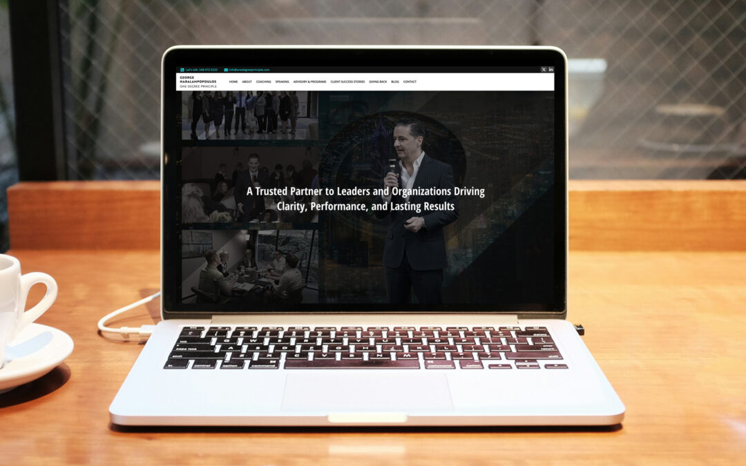 One Degree Principle | Business Coach Website & Branding Case Study
