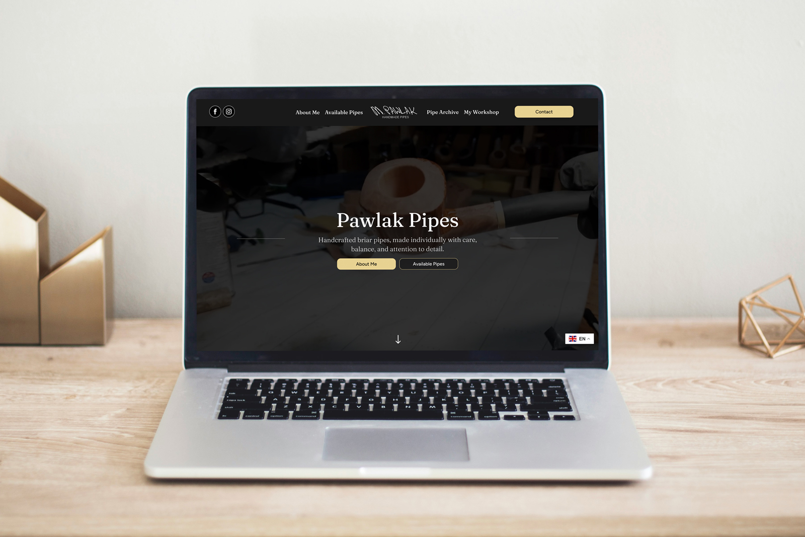 Pawlak Pipes | Briar Pipe Maker Website Case Study